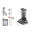 48" Professional Ducted Wall Mount Range Hood with Crown Molding - 48 Inch view 4