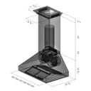 48" Professional Ducted Wall Mount Range Hood with Crown Molding - 48 Inch view 3