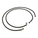 6' braided washer fill hoses rated 1500+ PSI with two female connections, and built-in O-Rings - 2 pack view 1