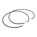 6' Black braided hoses with 90 degree elbow rated 1700 PSI with two female connections - 2 Pack view 1