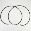 6' Black braided hoses with 90 degree elbow rated 1700 PSI with two female connections - 2 Pack view 2