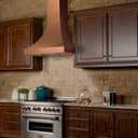 Designer Series Hand-Hammered Finish Wall Range Hood (8632H) - 30 Inch view 8