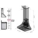 Designer Series Hand-Hammered Finish Wall Range Hood (8632H) - 30 Inch view 12