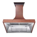 48" Designer Series Hand-Hammered Finish Ducted Wall Range Hood - 48 Inch view 5