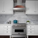 DuctedDuraSnow® Range Hood with Hand-Hammered Copper Shell (8654HH) - 30 Inch view 9