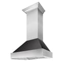 30"Ducted Fingerprint Resistant Stainless Steel Range Hood with Oil Rubbed Bronze Shell view 1