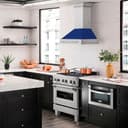30" DuraSnow® Stainless Steel Range Hood with Color Shell Options (8654SNX-30) Gloss view 6