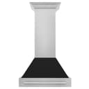 30" DuraSnow® Stainless Steel Range Hood with Color Shell Options (8654SNX-30) Matte view 4