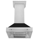 30" DuraSnow® Stainless Steel Range Hood with Color Shell Options (8654SNX-30) Matte view 5