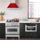 30" DuraSnow® Range Hood with Color Shell Options (8654SNX-30) - Red Gloss view 2