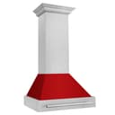 30" DuraSnow® Range Hood with Color Shell Options (8654SNX-30) - Red Gloss view 3