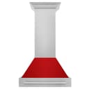 30" DuraSnow® Range Hood with Color Shell Options (8654SNX-30) - Red Gloss view 4
