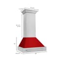 30" DuraSnow® Range Hood with Color Shell Options (8654SNX-30) - Red Gloss view 8