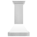 30" DuraSnow® Stainless Steel Range Hood with Color Shell Options (8654SNX-30) Matte view 3