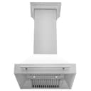 30" DuraSnow® Stainless Steel Range Hood with Color Shell Options (8654SNX-30) Matte view 4