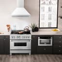 36" DuraSnow® Stainless Steel Range Hood with Shell (8654SNX-36) Matte view 2