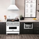 36" DuraSnow® Stainless Steel Range Hood with Shell (8654SNX-36) Matte view 12