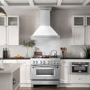 36" DuraSnow® Stainless Steel Range Hood with Shell (8654SNX-36) Matte view 13