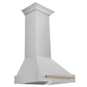 30"Autograph EditionDuraSnow® Range Hood withDuraSnow® Shell and Handle (8654SNZ-30) - Champagne Bronze view 1