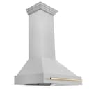 36"Autograph Edition DuraSnow® Range Hood with DuraSnow® Shell (8654SNZ-36) - Gold view 1