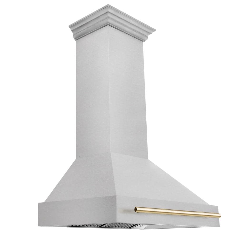36"Autograph Edition DuraSnow® Range Hood with DuraSnow® Shell (8654SNZ-36) - Gold