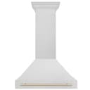 36"Autograph Edition DuraSnow® Range Hood with DuraSnow® Shell (8654SNZ-36) - Gold view 4