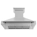 48"Autograph Edition Fingerprint Resistant Stainless Steel Range Hood with Matte Black Handle view 5