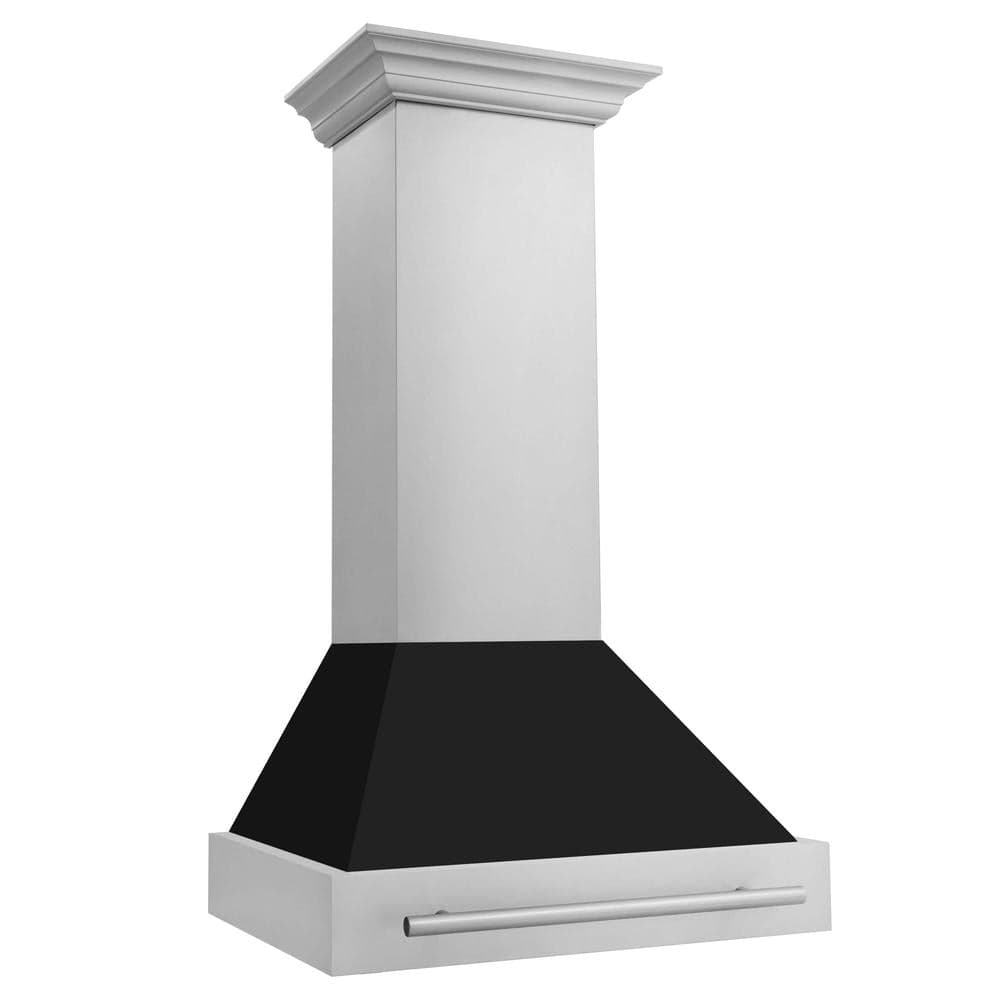 30" Stainless Steel Range Hood with Colored Shell and Stainless Steel Handle (8654STX-30) Matte