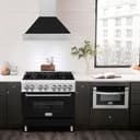 36" Stainless Steel Range Hood Stainless Steel Handle (8654STX-36) Matte view 2