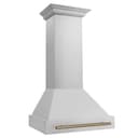 30" Autograph Edition Range Hood with Shell (8654STZ-30) - Champagne Bronze view 3