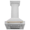 30" Autograph Edition Range Hood with Shell (8654STZ-30) - Champagne Bronze view 5