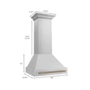 30" Autograph Edition Range Hood with Shell (8654STZ-30) - Champagne Bronze view 9