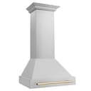 30" Autograph Edition Range Hood with Shell (8654STZ-30) - Gold view 3