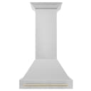 30" Autograph Edition Range Hood with Shell (8654STZ-30) - Gold view 4