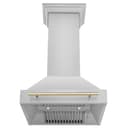 30" Autograph Edition Range Hood with Shell (8654STZ-30) - Gold view 5