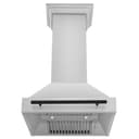 30" Autograph Edition Stainless Steel Range Hood with Stainless Steel Shell (8654STZ-30) - Matte view 4