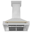 36"Autograph Edition Stainless Steel Range Hood with Stainless Steel Shell and Champagne Bronze Handle view 5