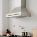 36"Autograph Edition Stainless Steel Range Hood with Stainless Steel Shell and Polished Polished Gold Handle view 8