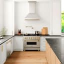 36"Autograph Edition Stainless Steel Range Hood with Stainless Steel Shell and Polished Polished Gold Handle view 10