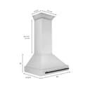 36"Autograph Edition Stainless Steel Range Hood with Stainless Steel Shell and Matte Black Handle view 9