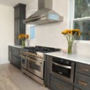 48"Autograph Edition Stainless Steel Range Hood with Stainless Steel Shell and Champagne Bronze Handle view 8