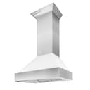 30" Ducted DuraSnow® Stainless Steel Range Hood with Matte Shell view 1