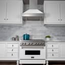 30" Ducted DuraSnow® Stainless Steel Range Hood with Matte Shell view 2