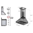 Designer Series DuraSnow® Wall Mount Range Hood (8656S) - 36 Inch view 10