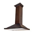 36" Designer Series Hand-Hammered Convertible Vent Wall Mount Range Hood - 36 inch view 1