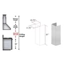 61" Chimney Extension for Ceilings up to 12.5 ft. view 4