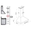 Wall Mount Range Hood inDuraSnow Stainless Steel¨ (8KF2S) - 36 Inch view 8