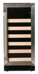 15 inch Wine Cooler with Stainless Trim Glass Door view 1