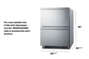 24" Wide 2-Drawer All-Freezer, ADA Compliant view 12