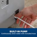 50 Pint Portable Dehumidifier with Built-in Pump and Smart Dry for Wet Spaces view 7
